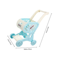 Shopping Cart Toy for Playing Use 1Pcs Children Simulated Plastic Blue