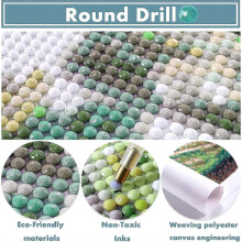 DIY Diamond Painting 30x40 cm Complet Montagne De Cheval, 5D Broderie Diamant Painting Kit Complet Falaise Animale Point Point De Croix Strass Bro