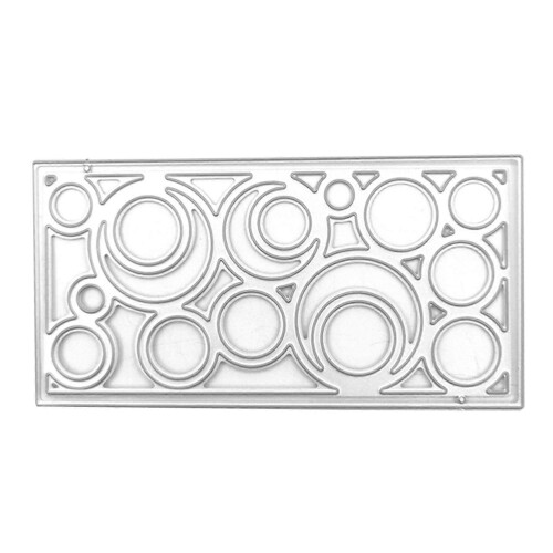 Delicate Hollow Circle Frame Cutting Die Border Embossing Script Dies Stencils for DIY Scrapbooking Diary Embellishments