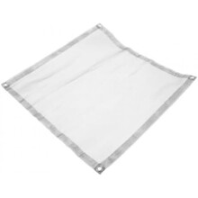 AKOOSY Folding Fire Pit Shield, Stainless Steel Portable Heat Resistant Campfire Screen for Camping and Grilling, Silver