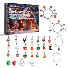 R8 24 BOXES Christmas DIY Bracelet and Necklace Blind Box Set - Fun and Creative Jewelry for a Festive Atmosphere