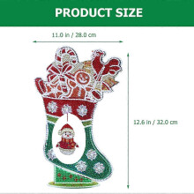 5D Diamond Christmas DIY Ornament 1Set Acrylic Rhinestone Craft for Home