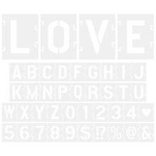 1 Set Letter Stencils Reusable Alphabet Templates Wall Painting Letters Numbers Stencil Kit Drawing Stencils Large Letter Stencils