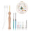 12Pcs Punch Needle Kit, Needles Punch Adjustable Punch Needle Tool Wooden Handle Embroidery Tool Punch Needle Set 1