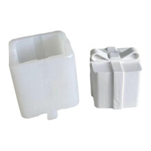 (L) Christmas Gift Silicone Mold Scented Candle Mold DIY Table Ornament Tool Plasters Craft Making Supplies Easy to Clean M
