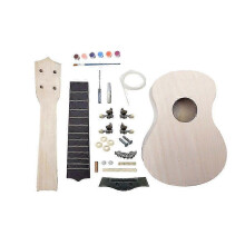 DIY Guitar Supplies 1 Set Self-assemble Ukulele Kit Hand Painting Musical Instrument