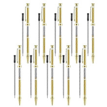 10 Pcs 7mm Slimline Pen Turning Kits with Gold Twist Mechanism for Wood Lathe