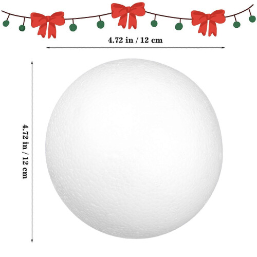 6pcs 12cm Solid Ball Children DIY Craft Material Funny Round Ball Ornament 1