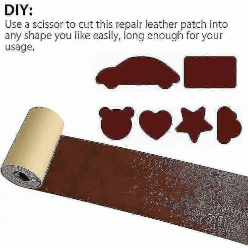 (D) Self-adhesive Simulation Leather Repair Patch Waterproof for Sofas Couch 1