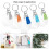 360 Pcs Acrylic Keyring Blanks Round Clear Pendants with Tassels for Crafting Gift Making Projects 3