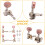 2R2L Metall Ukulele LåSning String Tuner Gitarr Tuning Peg Maskinhuvud med Bruna  Pigs för Ukulele Gitarr Part 7