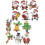 Drawing Stickers for Kids Christmas Themed Stickers 8 Sheets Set 1