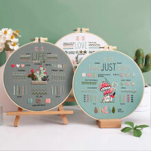 Embroidery Practice Kit Cotton Hoop Tools