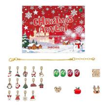 24pcs/Box Christmas DIY Bracelet Kit Xmas Countdown Creative DIY Bracelet Kit
