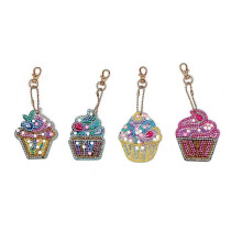 (YSK019) Diamond Painting Keychains 5D DIY Full Drill Diamond Painting Pendants