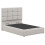(Double, Ivory) Snuggle Beds Hayden Ottoman Bed 4