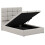 (Double, Ivory) Snuggle Beds Hayden Ottoman Bed 5