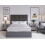 (Double, Grey) Snuggle Beds Hayden Ottoman Bed 3