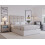 (King, Ivory) Snuggle Beds Hayden Ottoman Bed 2