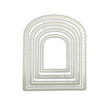 Frames Arched Border Metal Cutting Dies for DIY Scrapbook Cutting Die Paper Cards Embossed Decorative Crafts Die Cuts