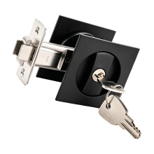 Pocket Door Privacy Lock for Sliding Bathroom Bedroom Door with Keys