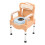 Adjustable Commode Chair 250Kg Toilet Seat with Armrests 1