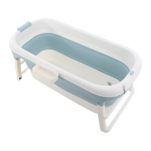 Foldable Bathtub 127x62x53cm Portable Adult Soaking Tub with Lid