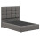 (Double, Grey) Snuggle Beds Hayden Ottoman Bed 4