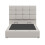 (King, Ivory) Snuggle Beds Hayden Ottoman Bed 6