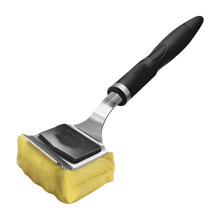 Bristle-Free Grill Brush with Scraper, Cleaning Tool for Cast Iron