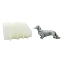 Dog Shaped Silicone Candle Molds Epoxy Resin Silicone Molds for Candle Soap Plaster Decorations, Plaster Silicone Molds