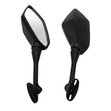 Motorcycle Rear View Mirrors, 360 Adjustable Wing Mirrors CBR(Black)