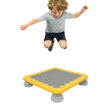 Kids' Trampoline 65 * 65 * 12.5cm Mini Trampoline with Feet, 70kg Load-bearing Trampolines for Children Above 3 Years Old