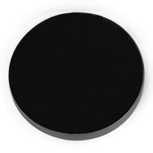 36cm Round Black Iron Decorative Storage Tray Matte Finish