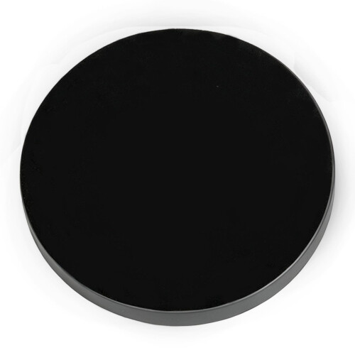 36cm Round Black Iron Decorative Storage Tray Matte Finish