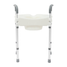 Toilet Security Rail Adjustable Height Heavy Duty Support Rails for Elderly Disabled Bathroom Secure Handicap Grab Bar 330lbs Load Capacity