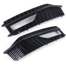 Pair Front Bumper Fog Light Grille Bezel Cover 12 * 10 * 45cm