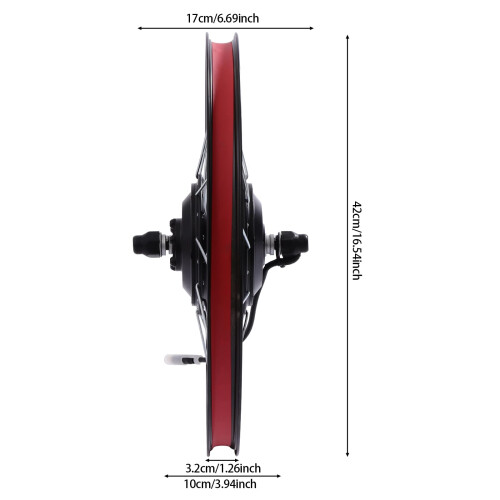 Front Wheel Fit for 20-Inch Bikes LCD Display Bicycle Cycling 2