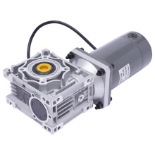 120W DC 12V Worm Gear Reducer Motor, Self-Locking Adjustable Speed Gearbox 914cm