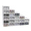 Shoe Box Storage, Shoe Storage Stackable Storage Boxes, Drawer Foldable Plastic Storage Box with Lid, Shoe Organizer Containers for Women/Men (white) 1
