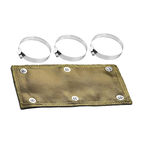 Titanium Alloy Exhaust Heat Shield Double Layer Thermal Insulation Cover 2