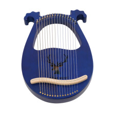 16 String Lyre Harp, 26x2.7x39cm Portable Lyre Harp, Musical Instrument for Children, Beginners, Adults