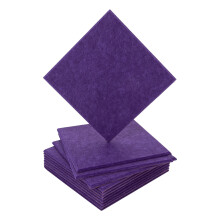 12 Pack 9mm Felt Acoustic Wall Panels, Acoustic Foam Panels(Purple)