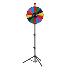 18 Inch Spinning Prize Wheel with14-Slot & Adjustable Floor Stand