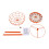Disc Golf Basket Portable Disc Golf Target with Heavy Duty 24 Chains Orange 3