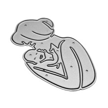 Mother Kissing Baby Metal Cutting Dies Stencil DIY Scrapbooking Embossing Tool Paper Card Album Template Mold Decoration
