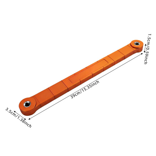 Adjustable Extension Tool Universal Ratchet Spanner Orange 1