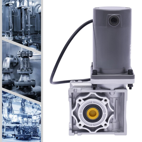 120W DC 12V Worm Gear Reducer Motor, Self-Locking Adjustable Speed Gearbox 914cm 2