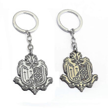Toy Craft Kits 2pcs/lot Monster Hunter World Hunter Association Logo Keychain Key Ring