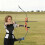 Recurve Bow Set With 12 Arrows Beginner, Right Hand Longbow Kit, Aluminium 2